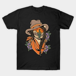 Cowgirl Traditional Tattoo Vintage T-Shirt